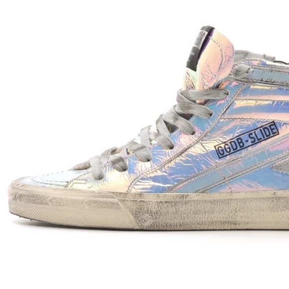 Golden Goose Shoes - Golden Goose hologram “goldfish” slides RARE